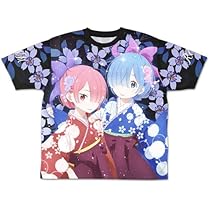 Re:ゼロから始める異世界生活 リゼロ Tシャツ メイド レム ラム Amazon.co.jp: リゼロ レム ラム フルグラフィック Tシャツ Re